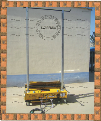 Profesional Auto Plaster Mesin Gipsum Untuk Lime Mortar Wall Coating dan Smoothing 95 m² / h