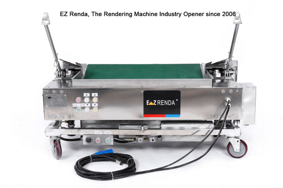 Auto Cleanning System Wall Cement Mortar Rendering Machine Kecepatan Tinggi 600 - 750m2 / Hari